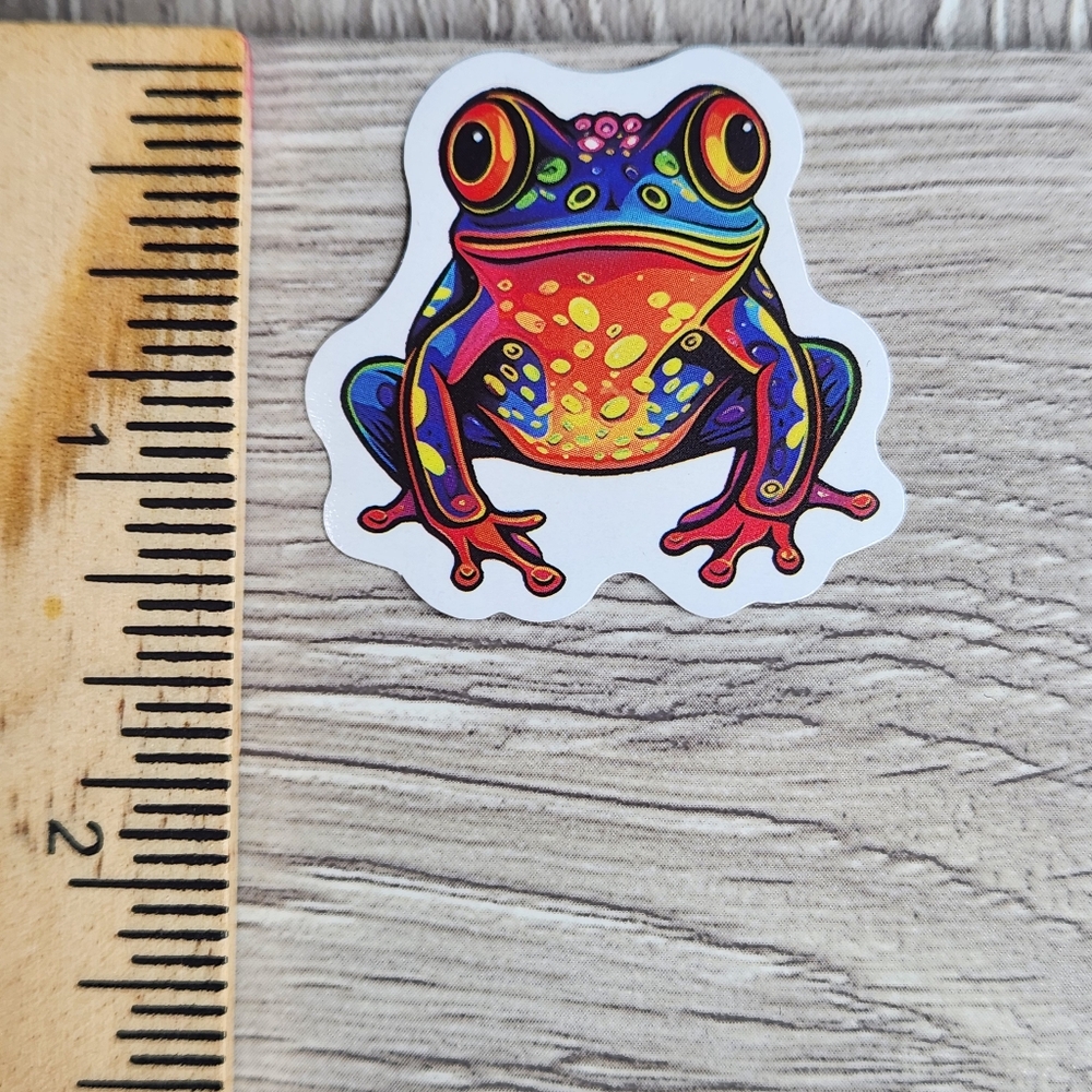 10 for $10 Funky Frog Stickers  Psychedelic Frogs Animal Sticker